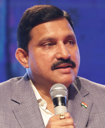 Hon’ble Minister Shri Y. S. Chowdary — then Minister of State for Science & Technology and Earth Sciences, Government of India